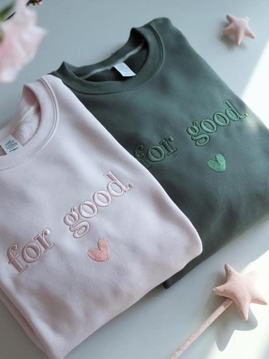 Дамска за добра бродирана пуловер