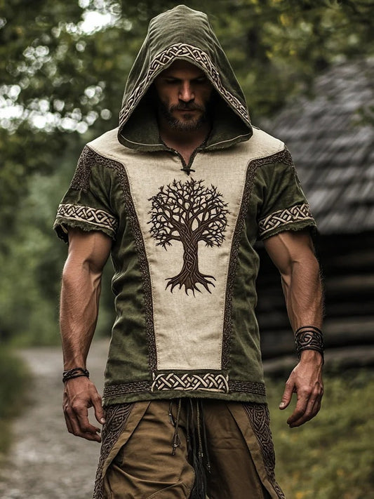 Férfi viking nyomtatott ing