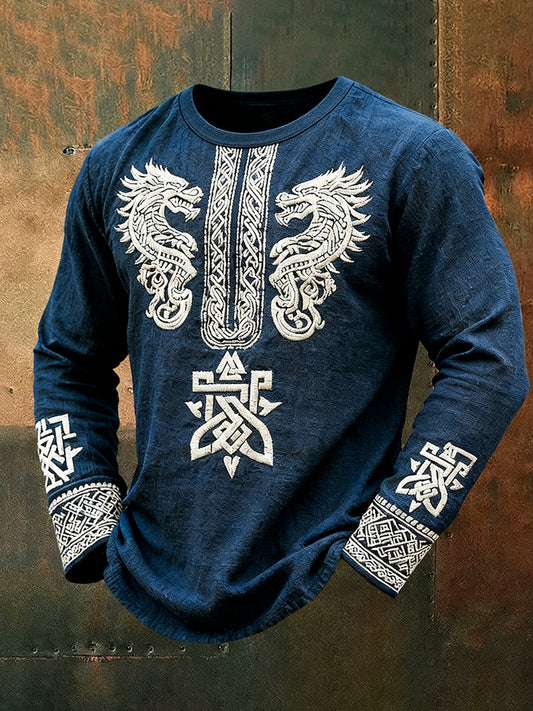 Férfi viking hosszú ujjú póló