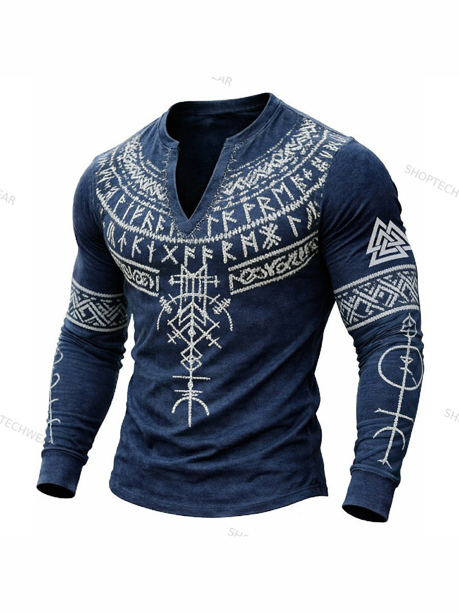 Férfi viking hosszú ujjú póló