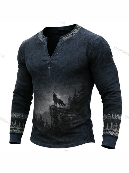 Férfi viking hosszú ujjú póló