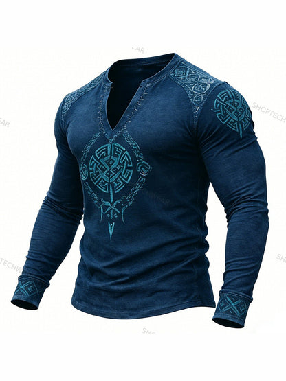 Férfi viking hosszú ujjú póló
