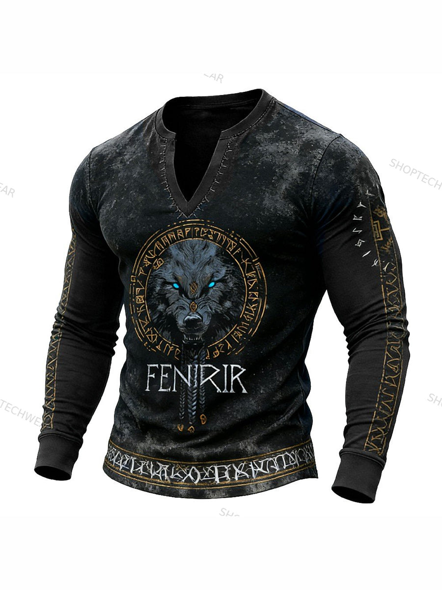 Férfi viking hosszú ujjú póló