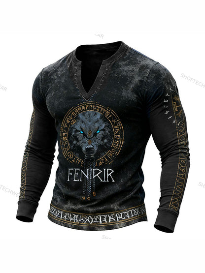 Férfi viking hosszú ujjú póló
