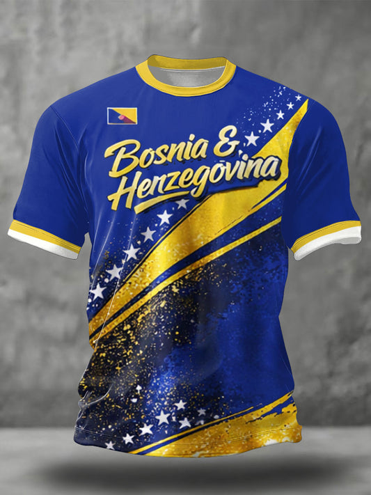 Férfi Bosno ZMAJEVI Focirajongó Nyomott Póló