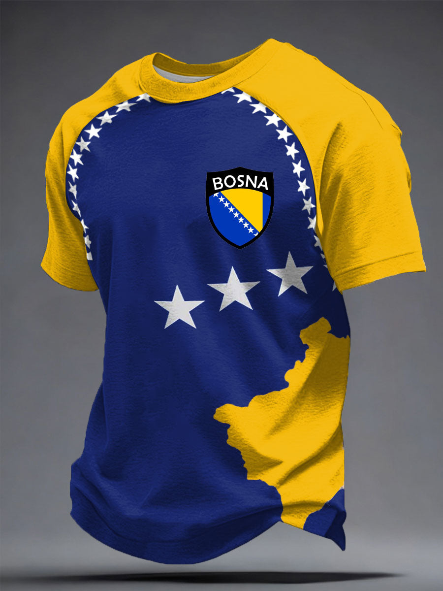 Férfi Bosno ZMAJEVI Focirajongó Nyomott Póló