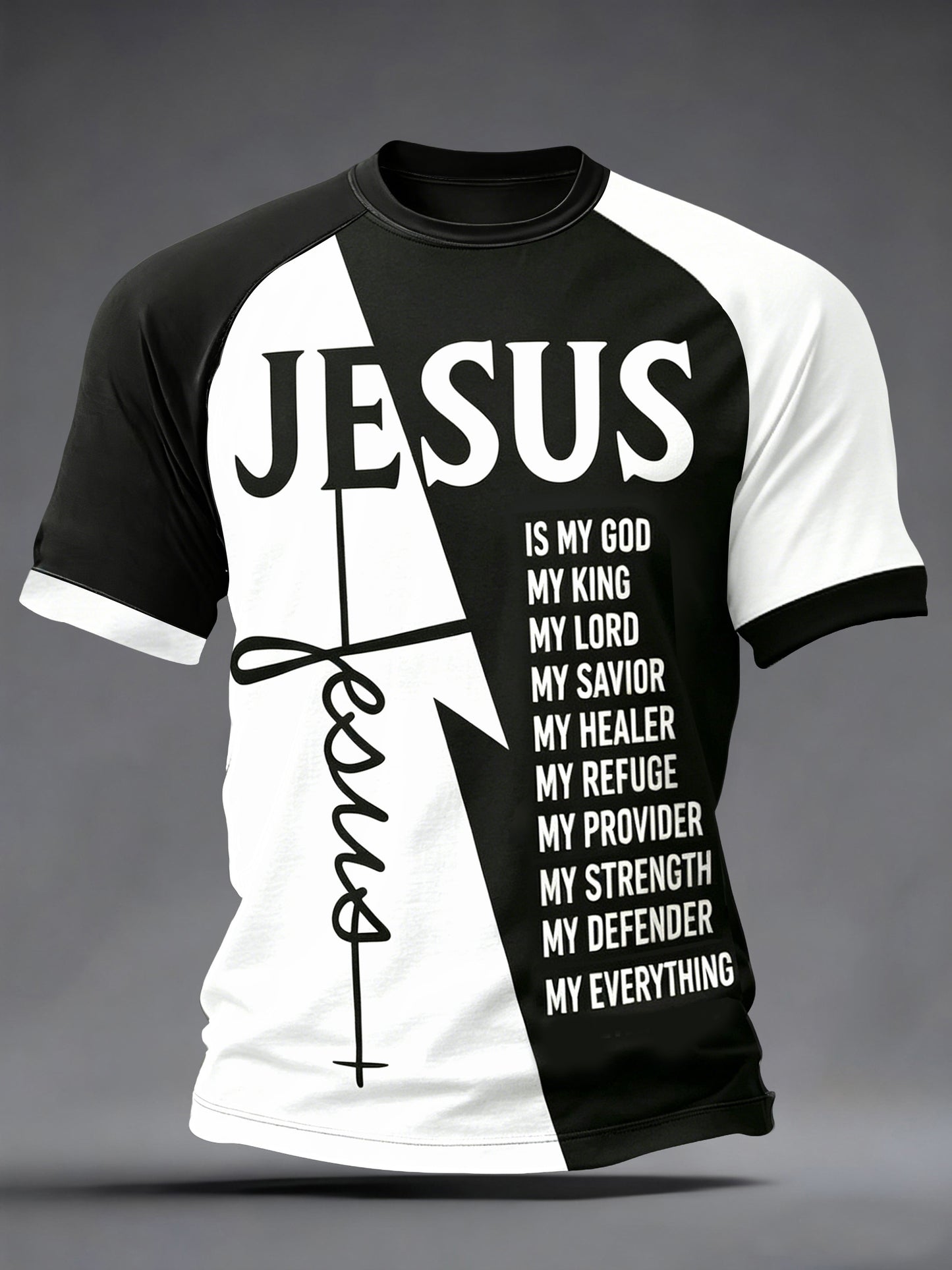 Men's jesus is my everthing print tee