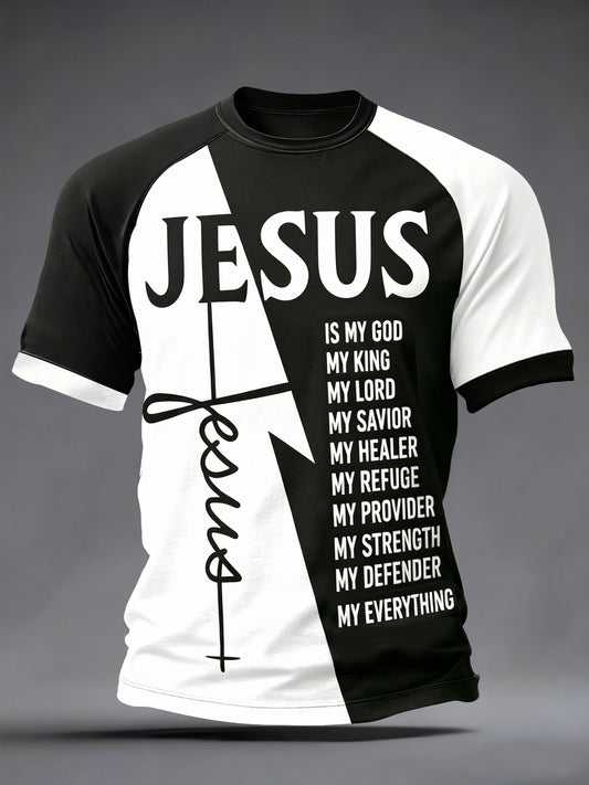 Men's jesus is my everthing print tee