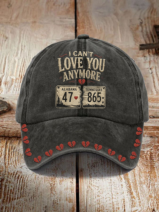 Unisex i can't love you anymore kalap